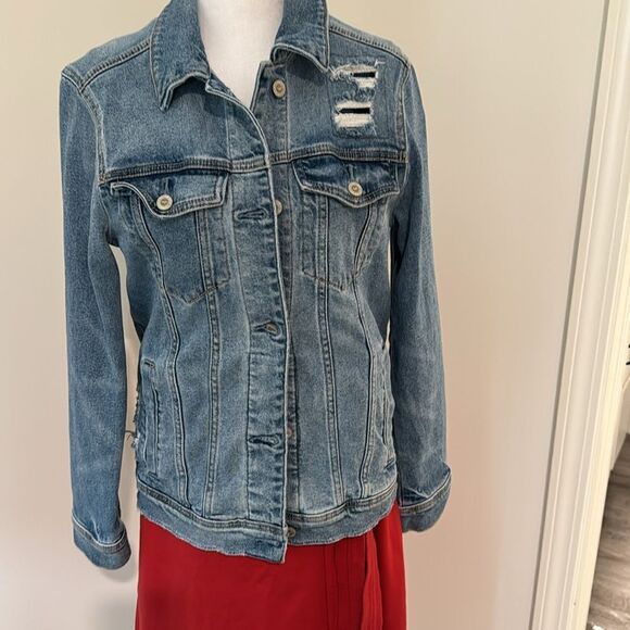 Hollister Jean jacket distressed EUC size Small - Picture 12 of 12